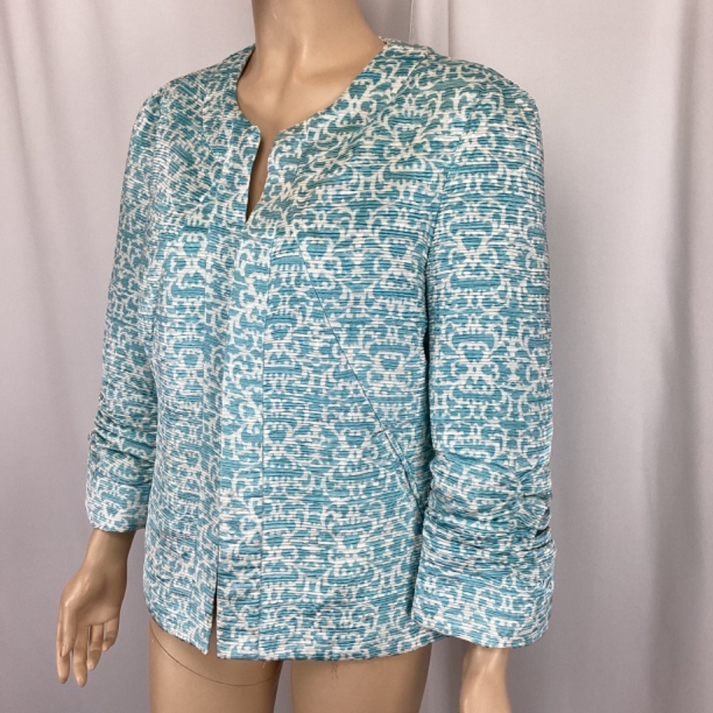 Bob Mackie Open Front Tailored Jacket Size 10 - image 2